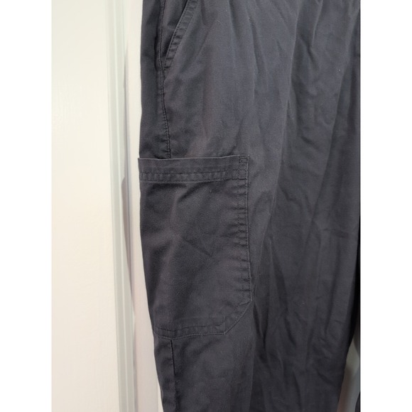 Lot Of 3 Butter Soft STRETCH Womens Yoga Scrub Pants Gray Medium BSS336 - Picture 2 of 6